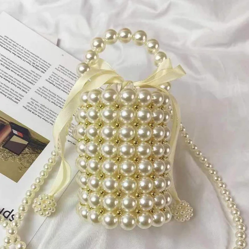 Casual Daily Patchwork Pearl Weave Bags - Panekey