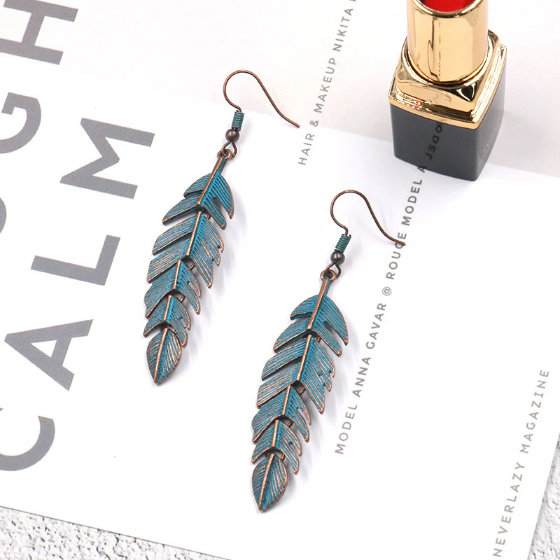 Bohemian Vintage Geometric Patchwork Earrings - Panekey