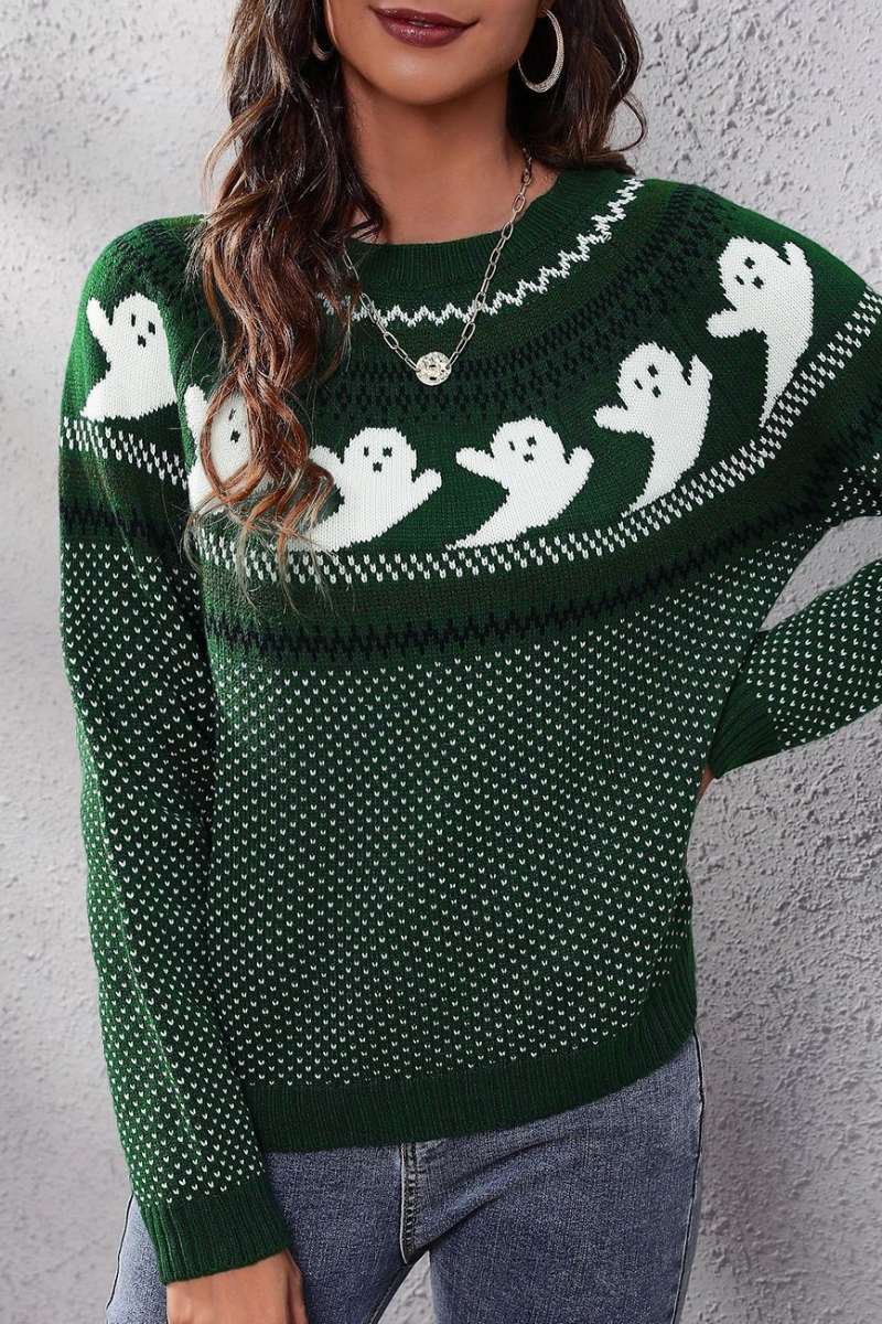 Casual Patchwork Contrast O Neck Tops(7 Colors) - Panekey