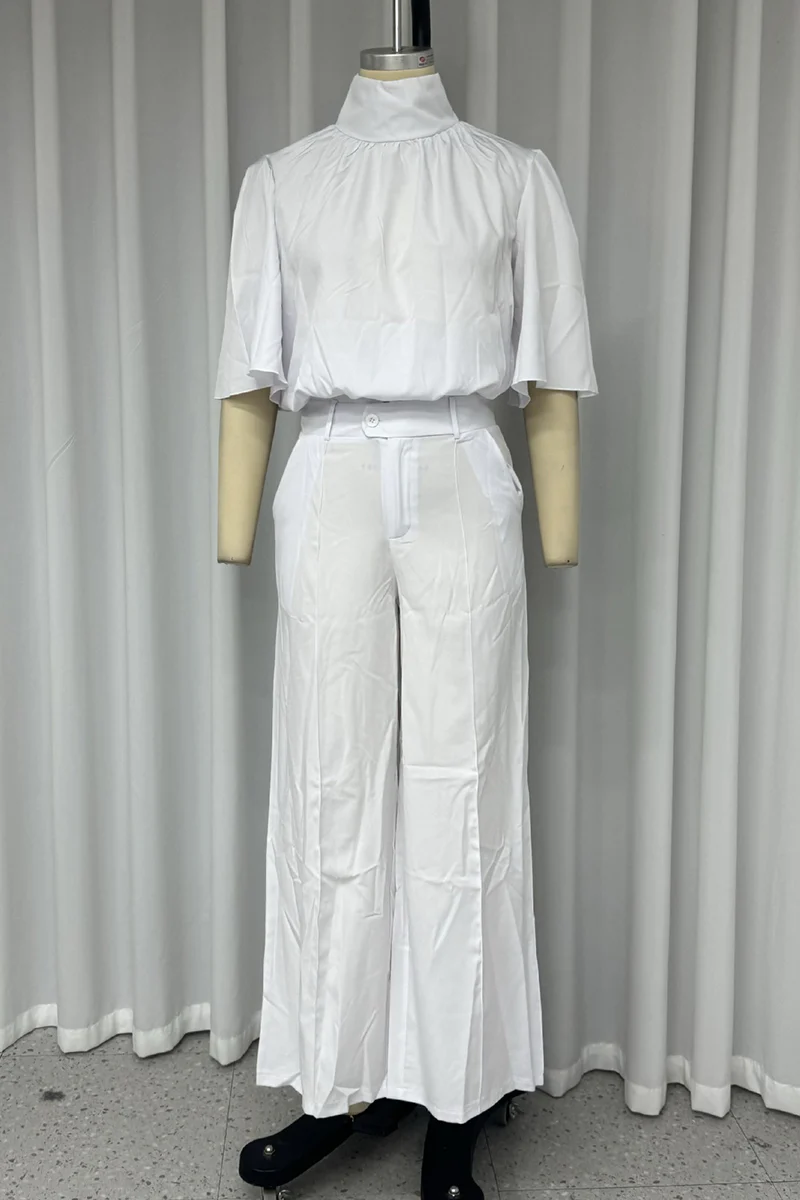 Casual Patchwork Adjustable Mandarin Collar Sleeveless Two Pieces - Panekey