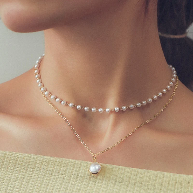 Casual Daily Patchwork Pearl Necklaces - Panekey