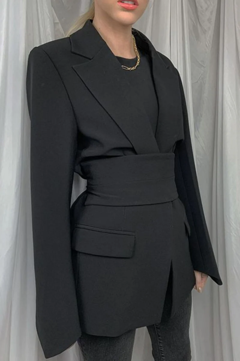 Casual Daily Patchwork Turn-back Collar Outerwear(4 Colors) - Panekey