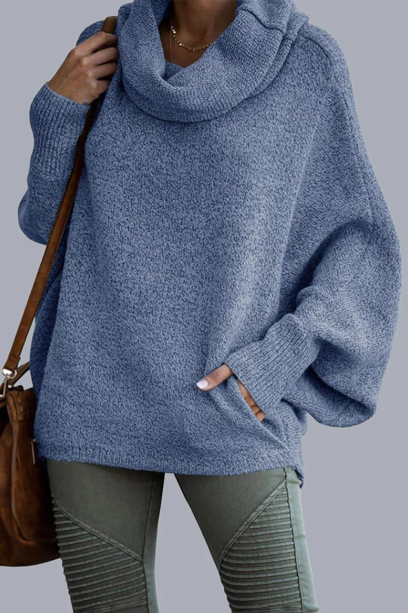 Casual Daily Pocket Scarf Collar Sweaters(6 Colors) - Panekey