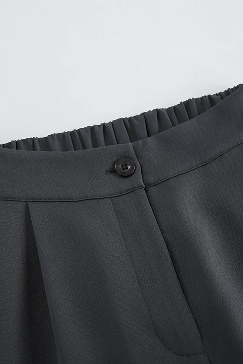 Casual Daily Buckle Ruched V Neck Sleeveless Two Pieces - Panekey