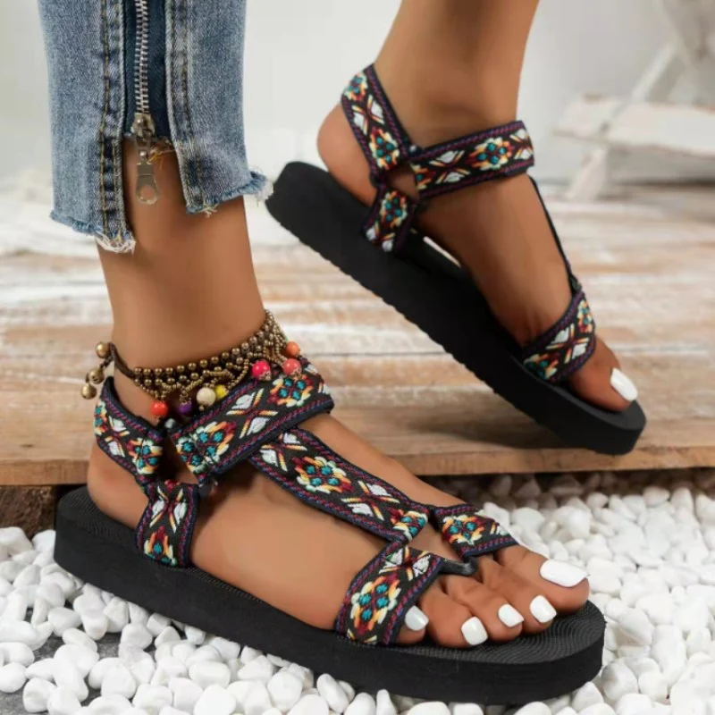 Casual Patchwork Round Out Door Shoes - Panekey