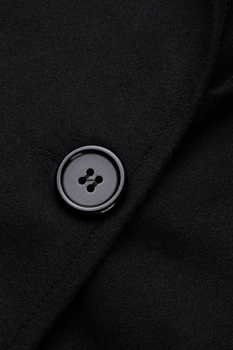 Casual Elegant Solid Patchwork Buttons Hooded Collar Outerwear(7 Colors) - Panekey