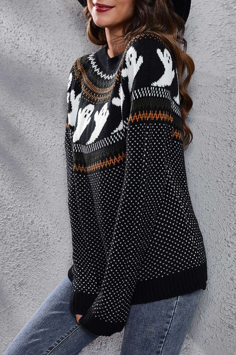 Casual Patchwork Contrast O Neck Tops(7 Colors) - Panekey