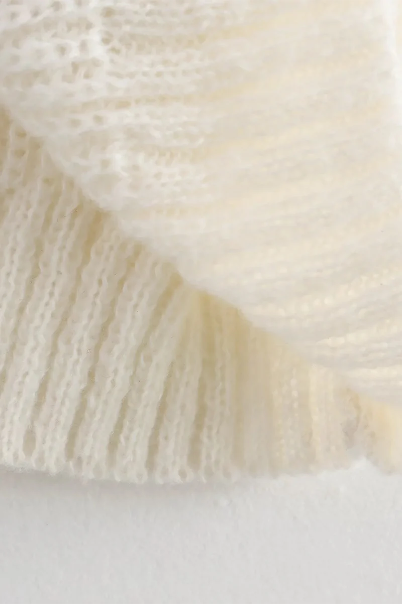 Casual Bow Patchwork Contrast O Neck Sweaters - Panekey