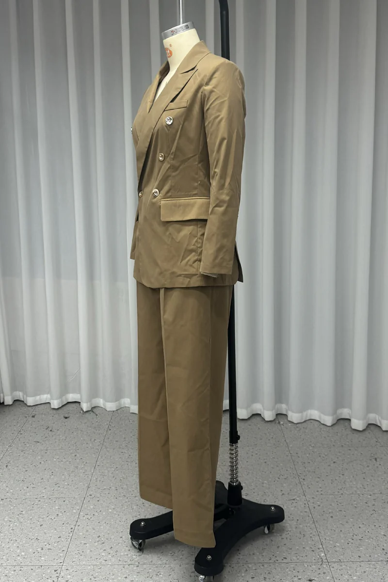 Casual Buttons Turn-back Collar Long Sleeve Two Pieces - Panekey