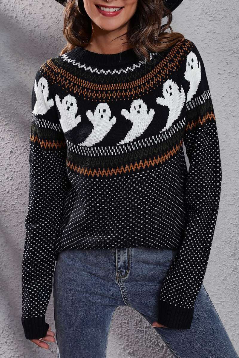 Casual Patchwork Contrast O Neck Tops(7 Colors) - Panekey