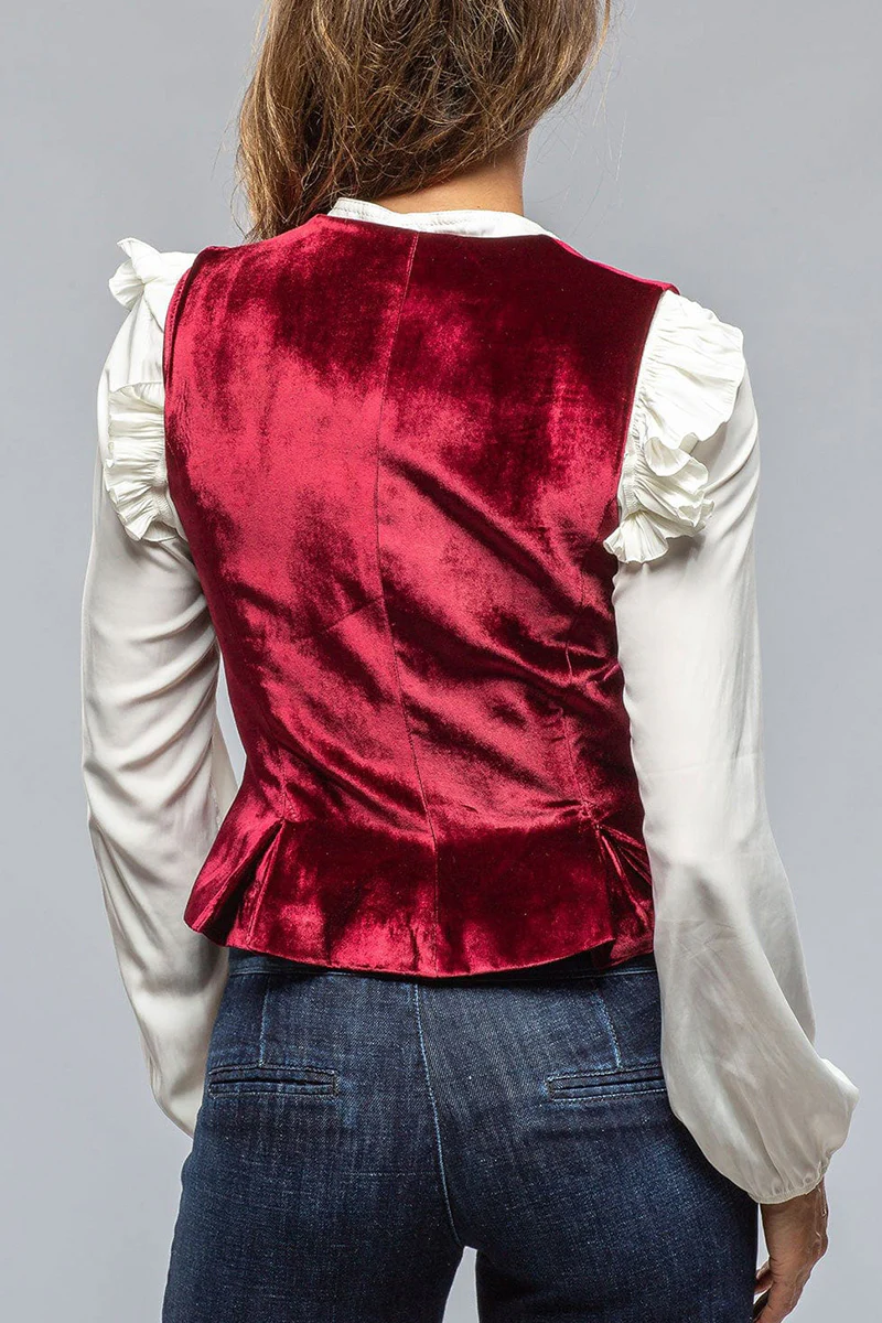 Casual Daily Solid Color Buttons V Neck Waistcoats(No shirt) - Panekey