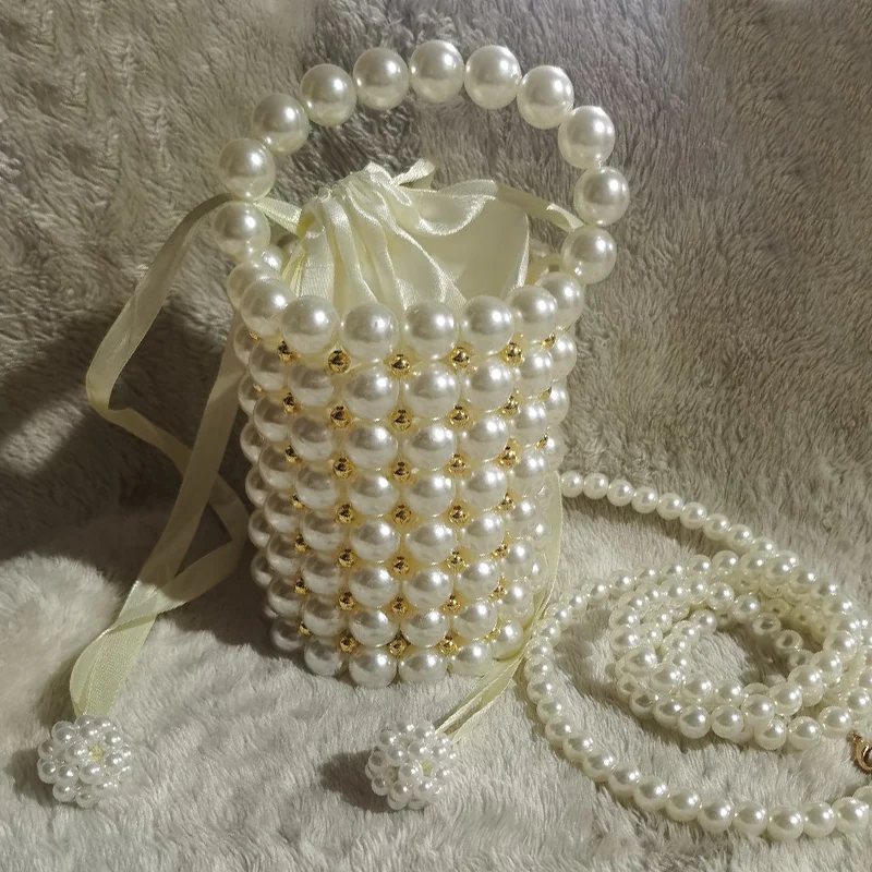 Casual Daily Patchwork Pearl Weave Bags - Panekey