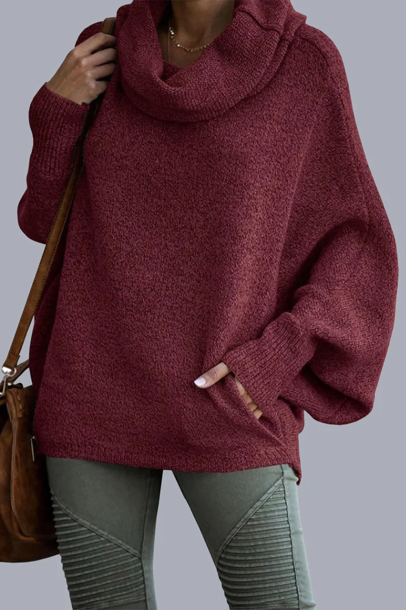 Casual Daily Pocket Scarf Collar Sweaters(6 Colors) - Panekey