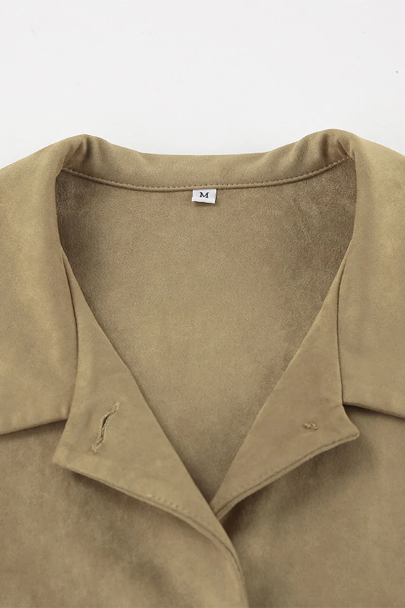 Casual Daily Buttons Turndown Collar Outerwear - Panekey