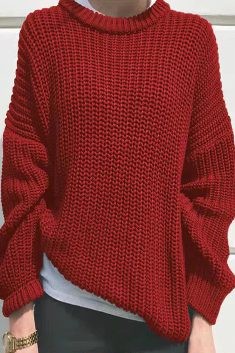 Casual Daily Weave O Neck Sweaters(7 Colors) - Panekey