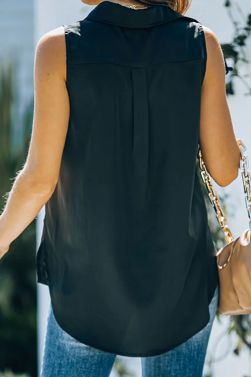 Casual Elegant Print Buckle Basic Shirt Collar Tops(3 Colors) - Panekey