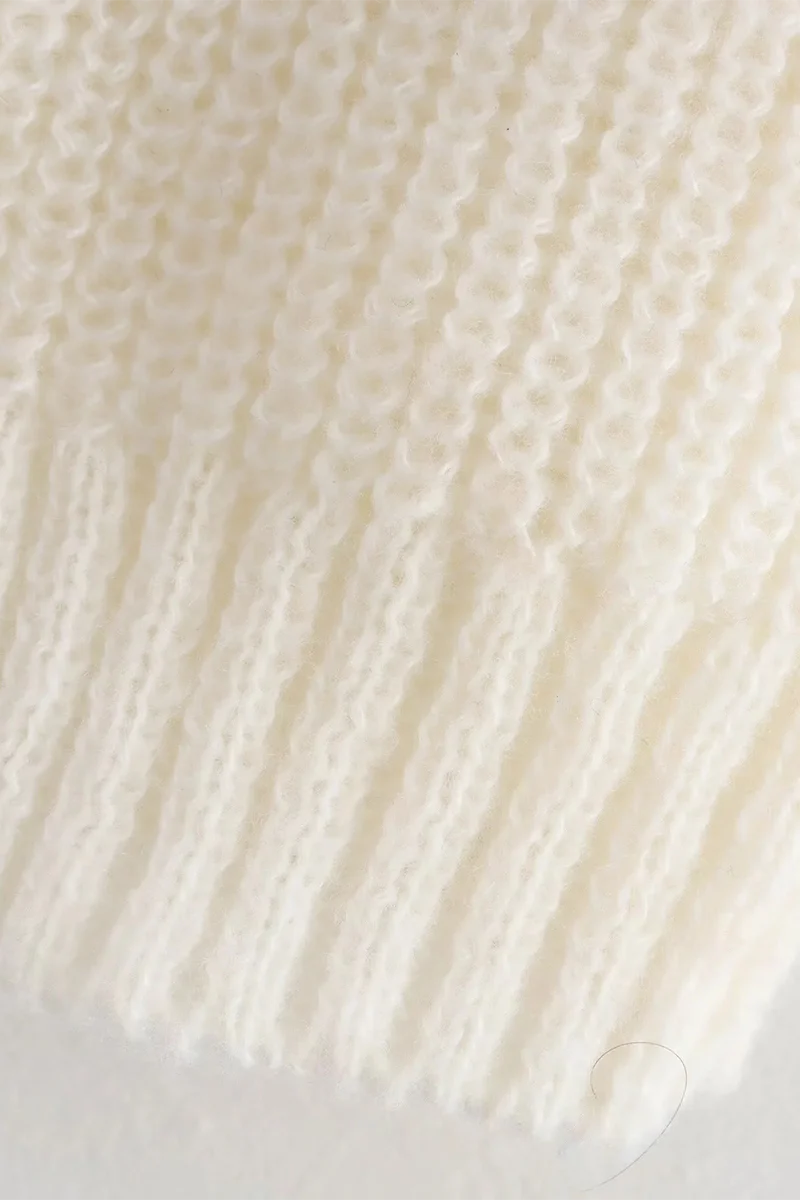 Casual Bow Patchwork Contrast O Neck Sweaters - Panekey