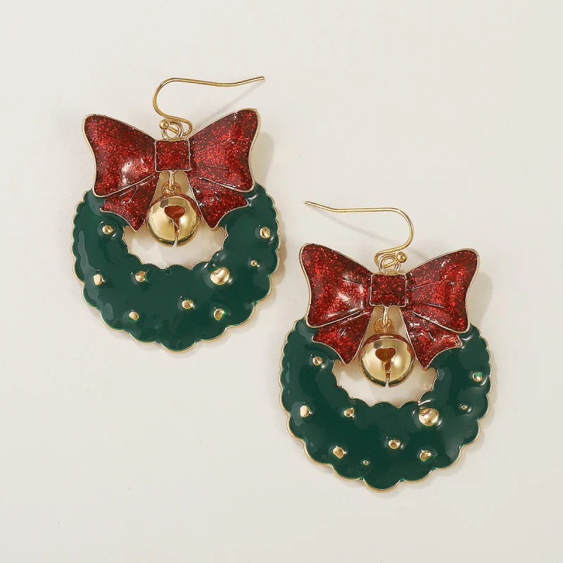 Casual Patchwork With Bow Earrings - Panekey