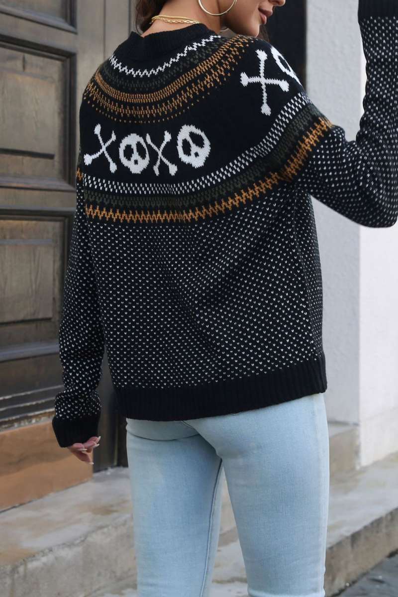 Casual Patchwork Contrast O Neck Tops(7 Colors) - Panekey