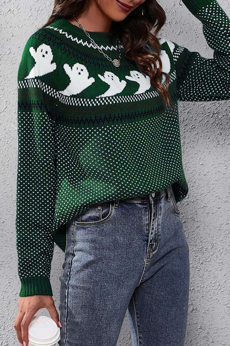 Casual Patchwork Contrast O Neck Tops(7 Colors) - Panekey