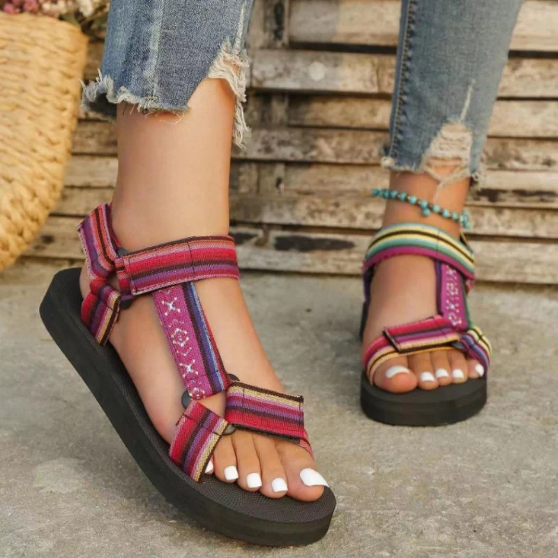 Casual Patchwork Round Out Door Shoes - Panekey