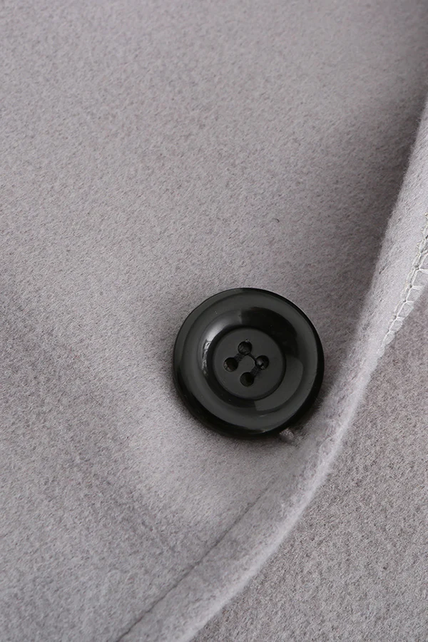 Casual Elegant Solid Patchwork Buttons Hooded Collar Outerwear(7 Colors) - Panekey