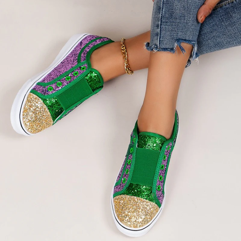 Casual Patchwork Contrast Round Comfortable Out Door Flats Shoes - Panekey