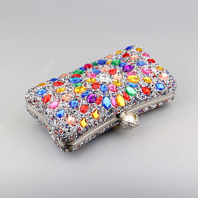 Casual Patchwork Chains Rhinestone Bags - Panekey