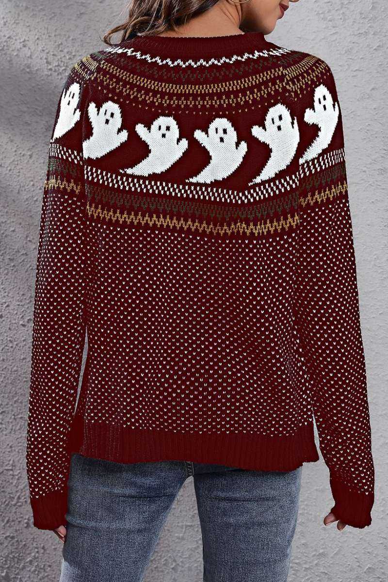 Casual Patchwork Contrast O Neck Tops(7 Colors) - Panekey