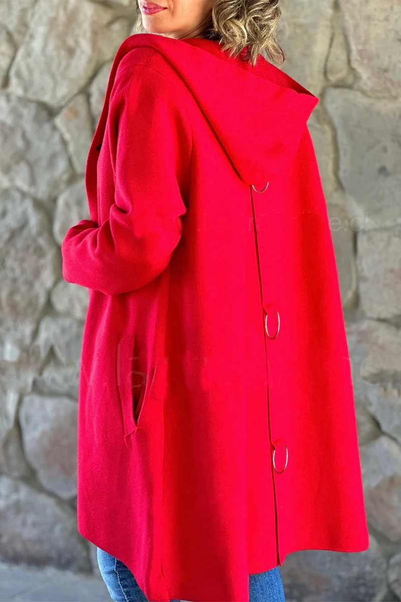 Casual Daily Pocket Buttons Hooded Outerwear(8 Colors) - Panekey