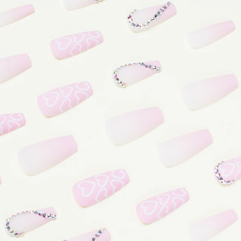 Casual Patchwork Rhinestone Nail Paste (Subject To The Actual Object ) - Panekey