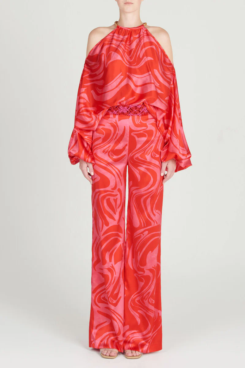 Casual Elegant Print Patchwork Off the Shoulder Long Sleeve Two Pieces(11 Colors) - Panekey