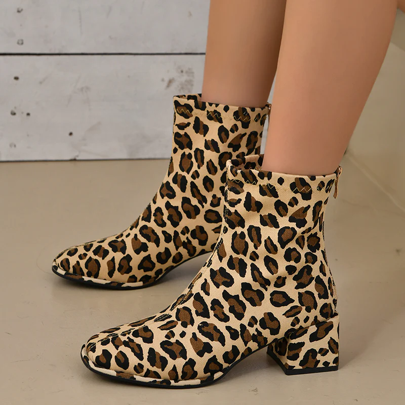 Casual Patchwork Printing Pointed Comfortable Out Door Shoes (Heel Height 1.37in) - Panekey