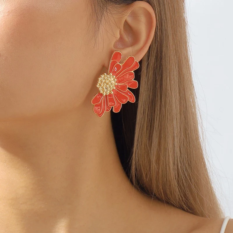 Casual Geometric Patchwork Earrings - Panekey