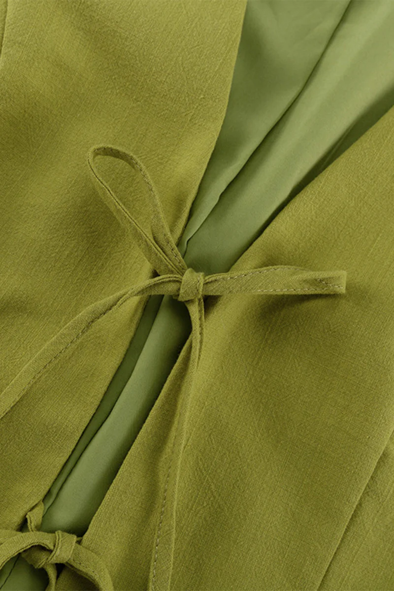 Casual Lace Up V Neck Sleeveless Two Pieces(3 Colors) - Panekey