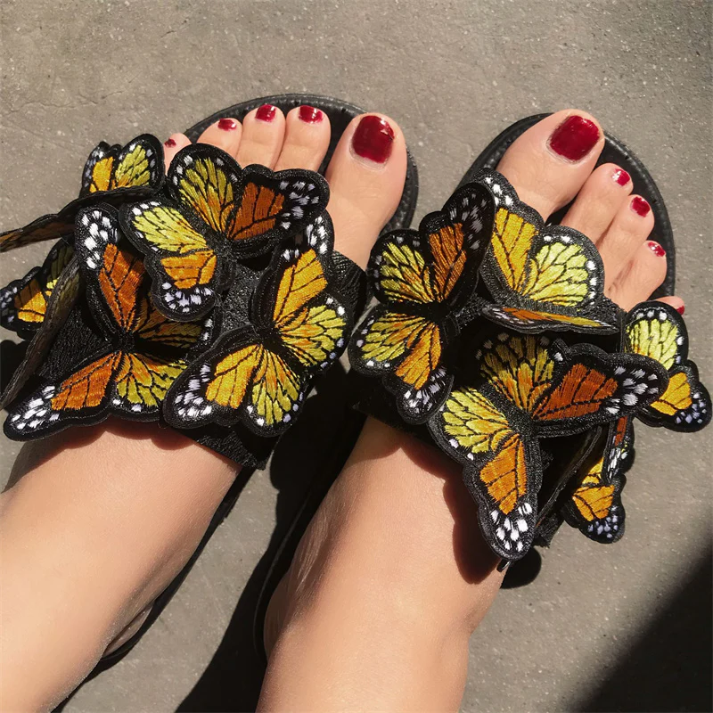 Casual Daily Patchwork Butterfly Round Comfortable Out Door Shoes - Panekey