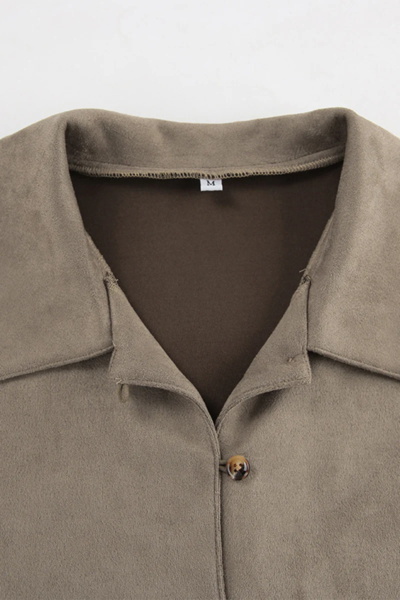 Casual Buttons Turndown Collar Blouses - Panekey