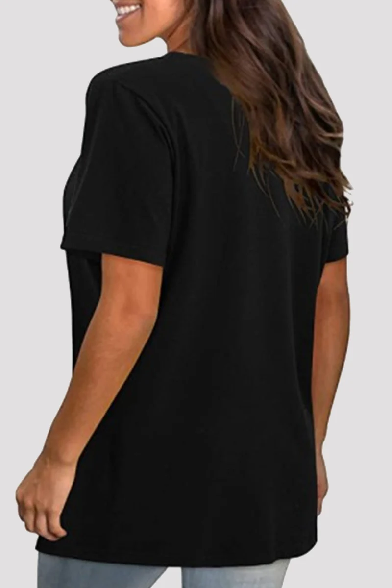 Casual Patchwork Leopard Contrast O Neck T-Shirts(4 Colors) - Panekey