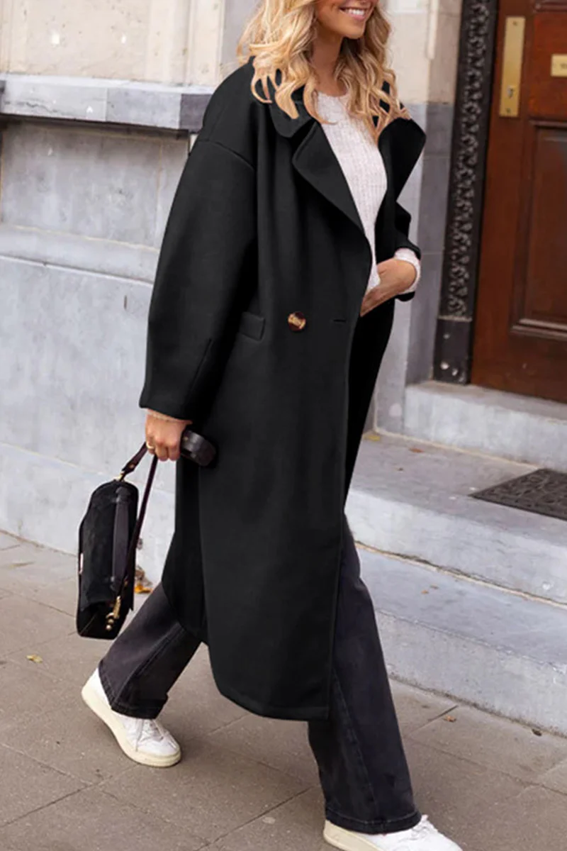 Casual Daily Pocket Buttons Turn-back Collar Outerwear - Panekey