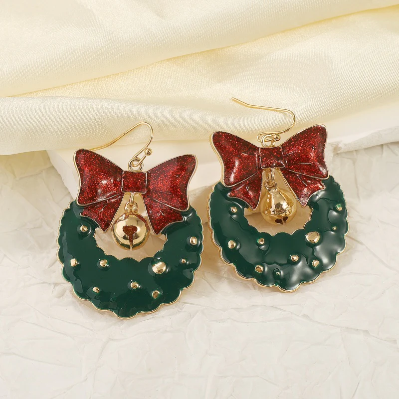 Casual Patchwork With Bow Earrings - Panekey