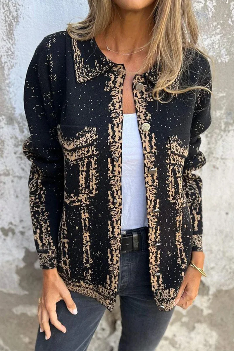 Casual Distressed Buttons Turndown Collar Outerwear(3 Colors) - Panekey