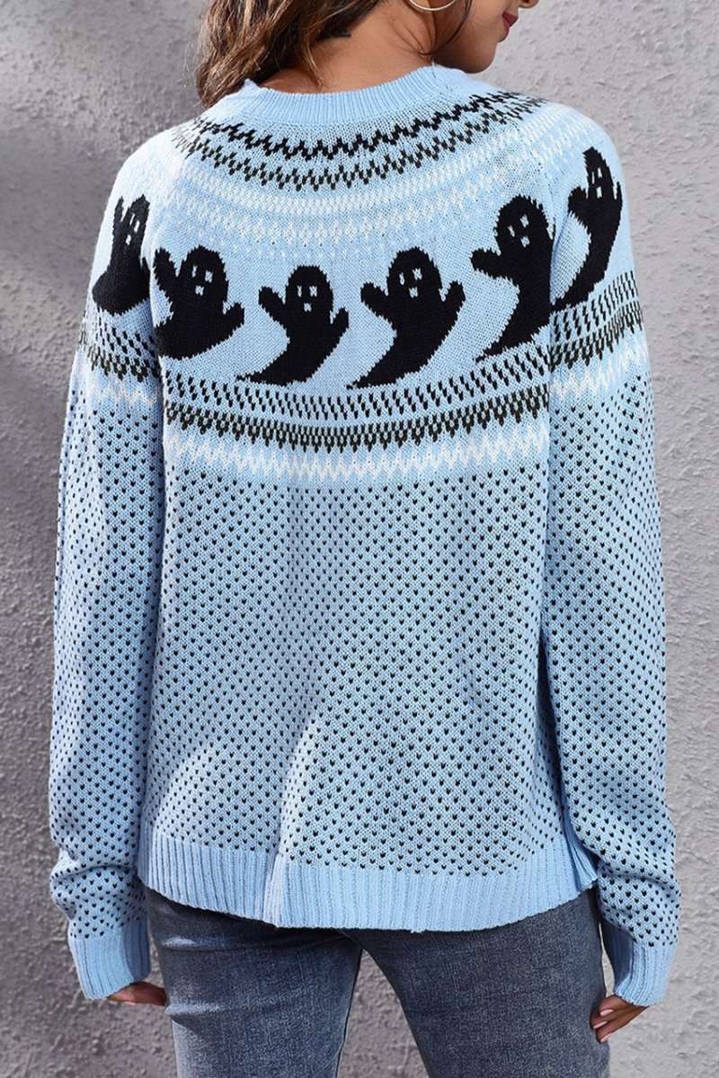 Casual Patchwork Contrast O Neck Tops(7 Colors) - Panekey