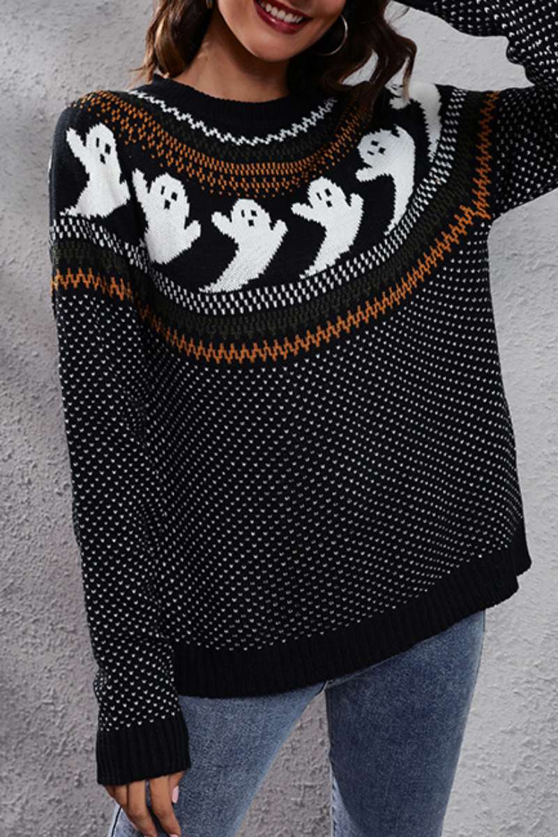 Casual Patchwork Contrast O Neck Tops(7 Colors) - Panekey