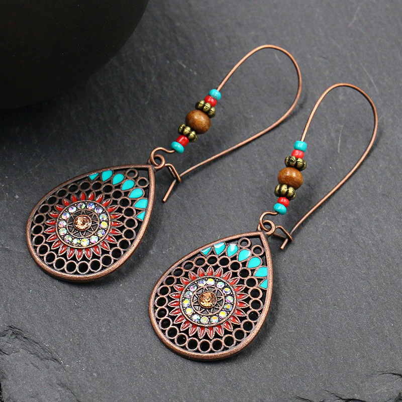 Bohemian Ethnic Wind Drop Earrings - Panekey