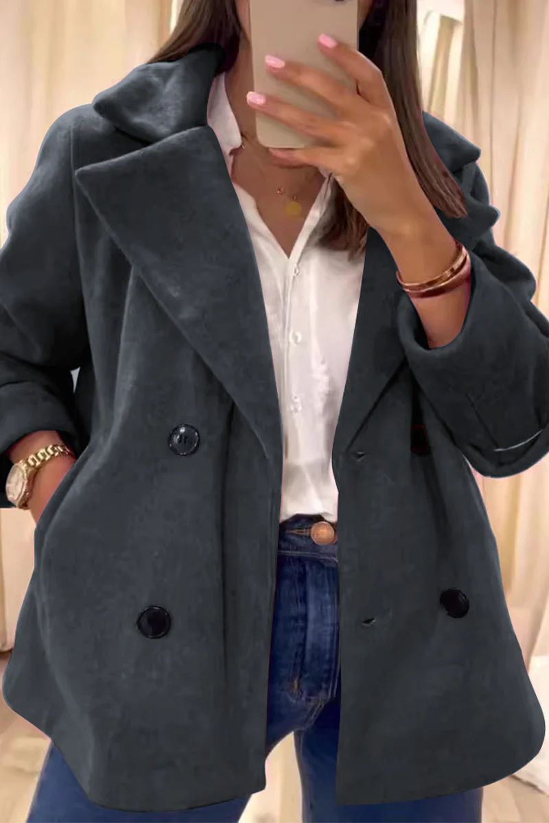 Casual Daily Buttons Turndown Collar Outerwear(6 Colors) - Panekey