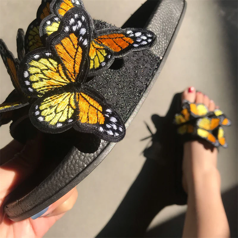 Casual Daily Patchwork Butterfly Round Comfortable Out Door Shoes - Panekey