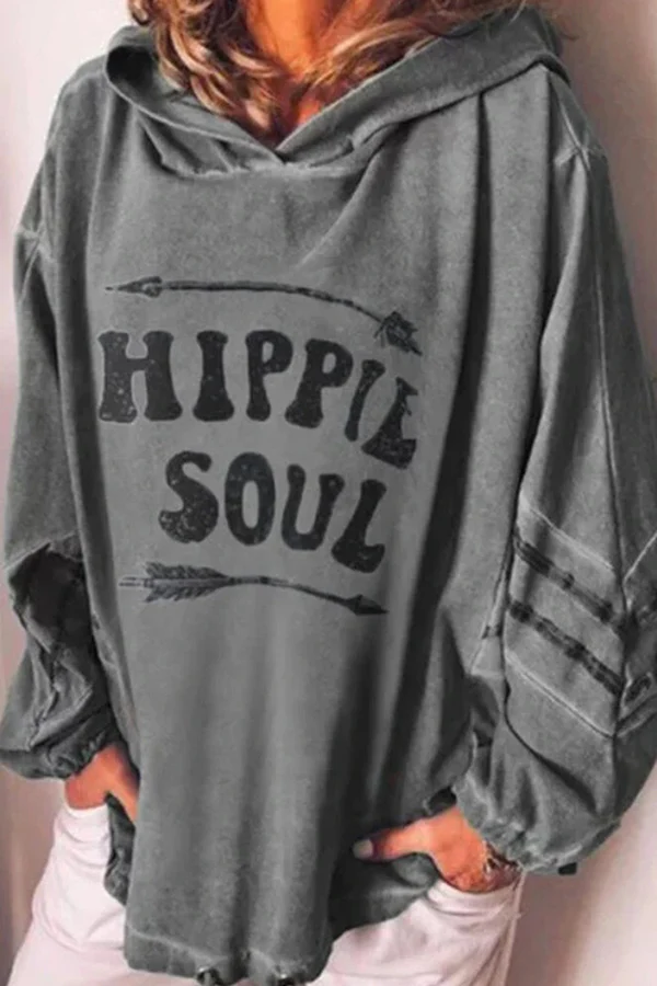 Casual Letter Basic Hooded Collar Tops(4 Colors) - Panekey