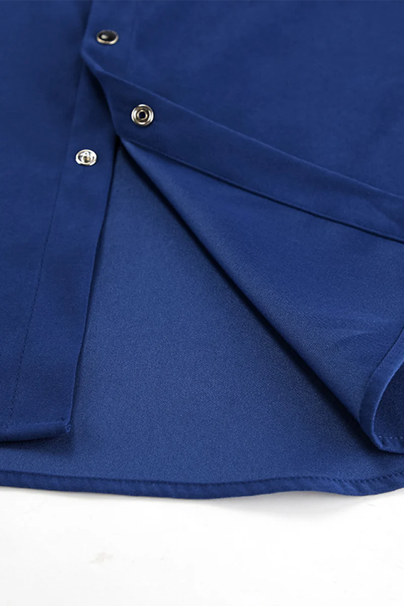 Casual Daily Buttons Turndown Collar Blouses - Panekey