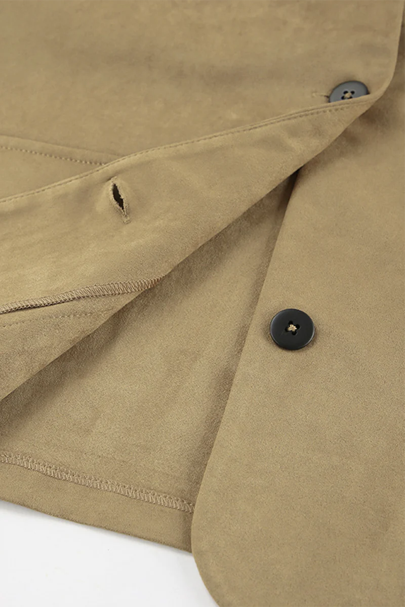 Casual Daily Buttons Turndown Collar Outerwear - Panekey