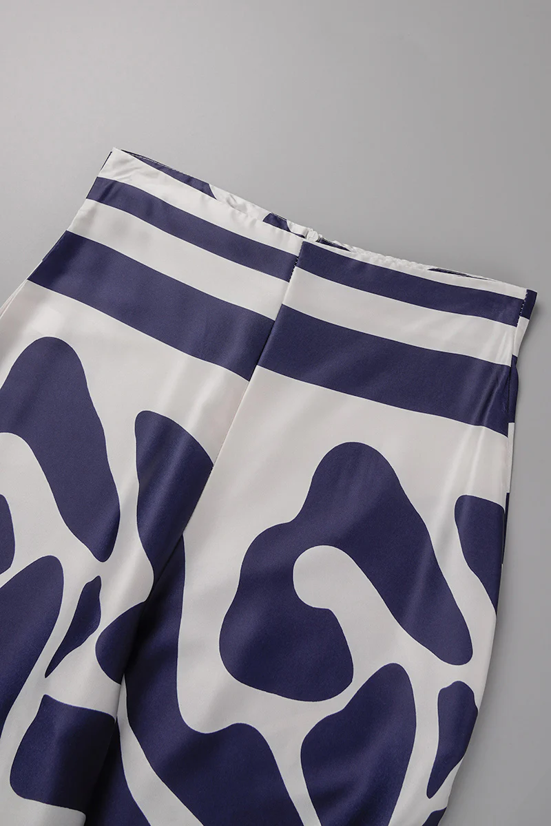 Casual Elegant Print Patchwork Off the Shoulder Long Sleeve Two Pieces(11 Colors) - Panekey